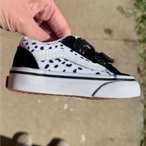 Vans Kids Black and White Polka Dot Sneakers